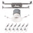 WAC Lighting Pop-in 4" LED RD NC Recessed, White
