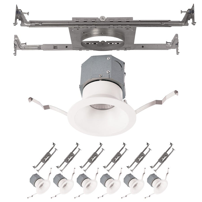 WAC Lighting Pop-in 4" LED RD NC Recessed, White