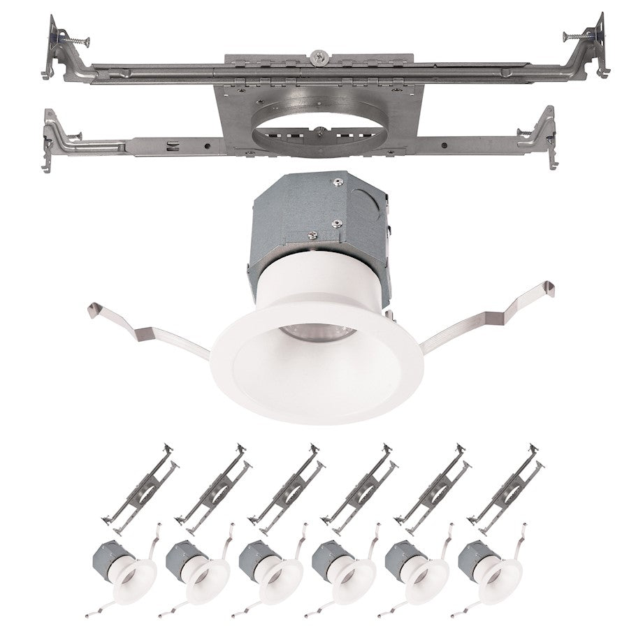 WAC Lighting Pop-in 4" LED RD NC Recessed, White