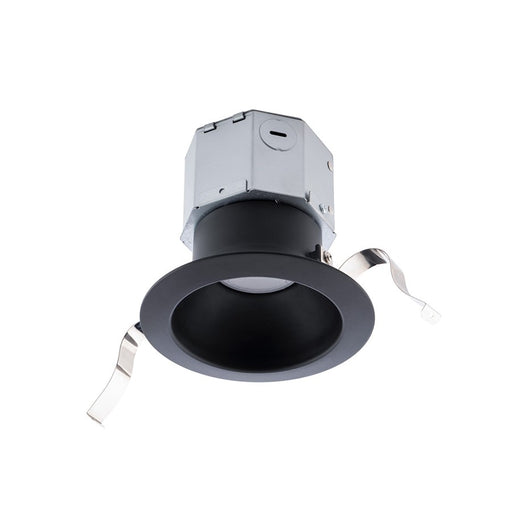 WAC Pop-in 1Lt 4" LED Round Recessed Kit, Black/Frosted