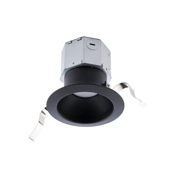 WAC Pop-in 1Lt 4" LED Round Recessed Kit, Black/Frosted