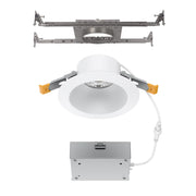 WAC Pop-in 4" Rd LED Recessed Light/Remote Driver/New, White - R4DRDN2-F9CS-WT