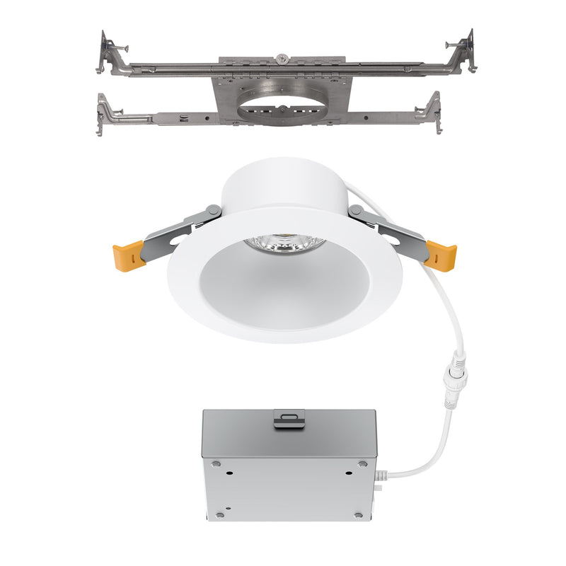WAC Pop-in 4" Rd LED Recessed Light/Remote Driver/New, White - R4DRDN2-F9CS-WT