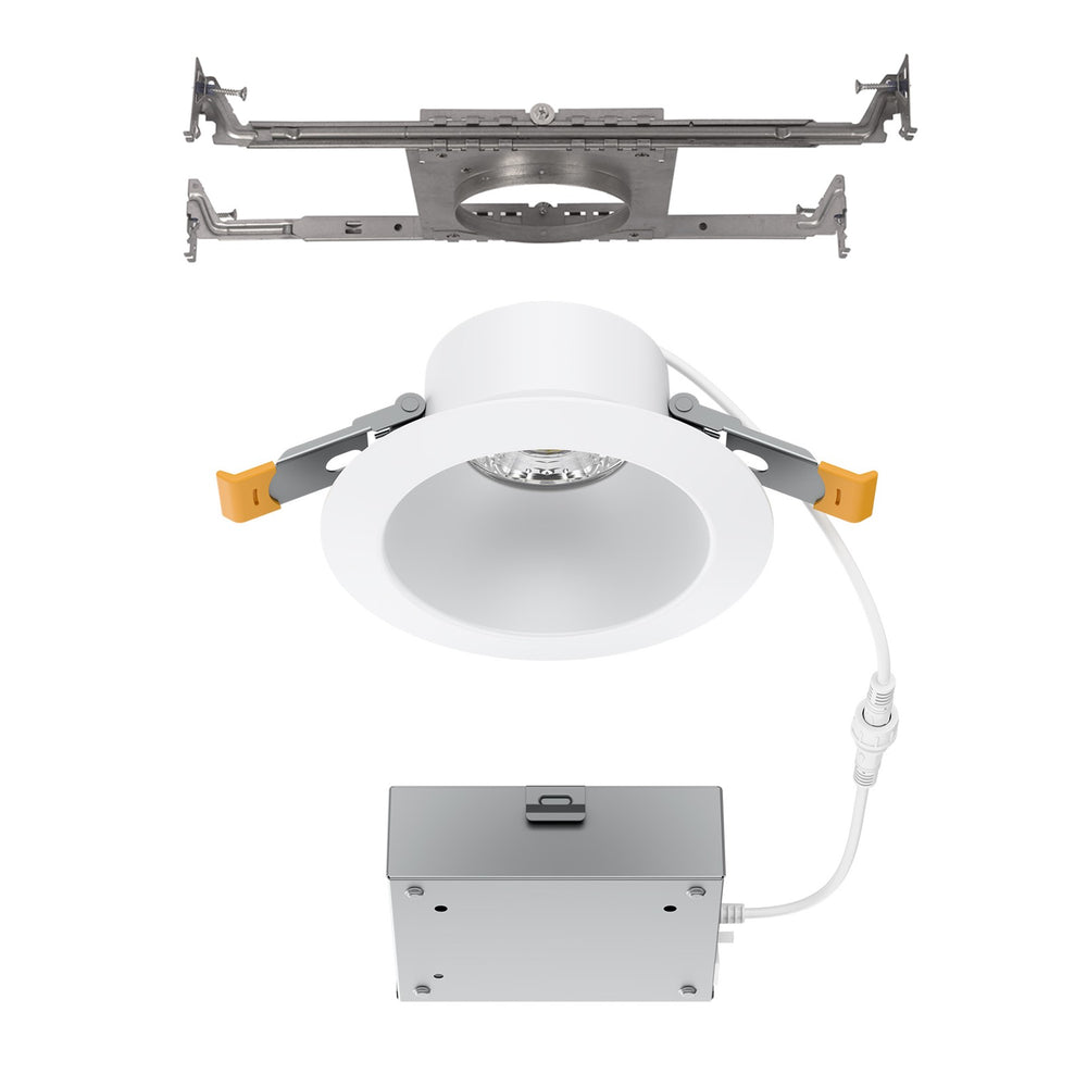 WAC Pop-in 4" Rd LED Recessed Light/Remote Driver/New, White - R4DRDN2-F9CS-WT