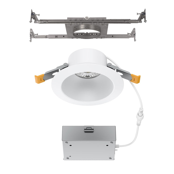 WAC Pop-in 4" Rd LED Recessed Light/Remote Driver/New, White - R4DRDN2-F9CS-WT
