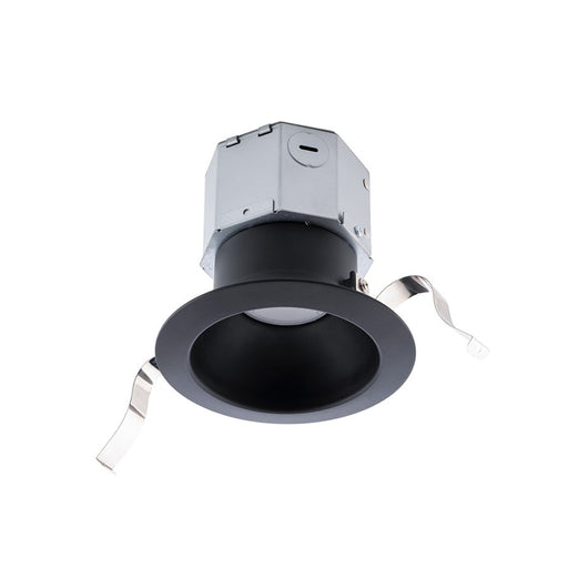 WAC Pop-in 1Lt 4" LED Round Remodel Recessed Kit, Black/Frosted