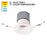 WAC Pop-in 1Lt 4" LED Round Remodel Recessed Kit, White/Frosted - R4DRDR-F9CS-WT