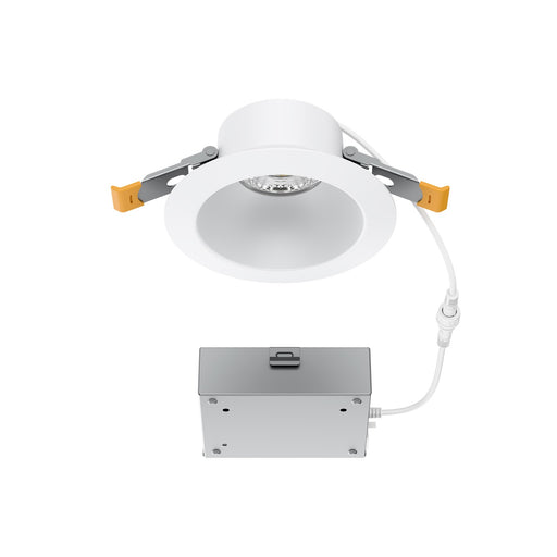 WAC Pop-in 4" Rd LED Recessed Light/Remote Driver/Remodel, Wht - R4DRDR2-F9CS-WT