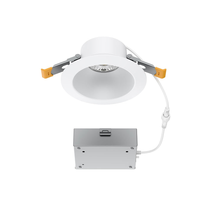 WAC Pop-in 4" Rd LED Recessed Light/Remote Driver/Remodel, Wht - R4DRDR2-F9CS-WT