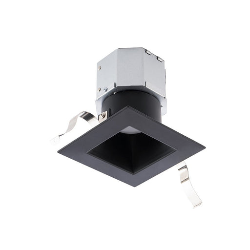 WAC Pop-in 1Lt 4" LED Square Recessed Kit, Black/Frosted