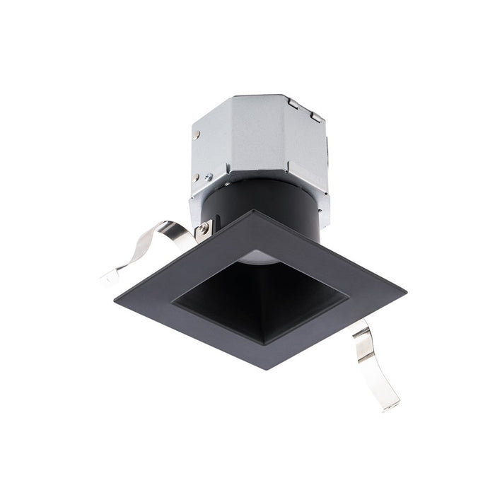 WAC Pop-in 1Lt 4" LED Square Recessed Kit, Black/Frosted