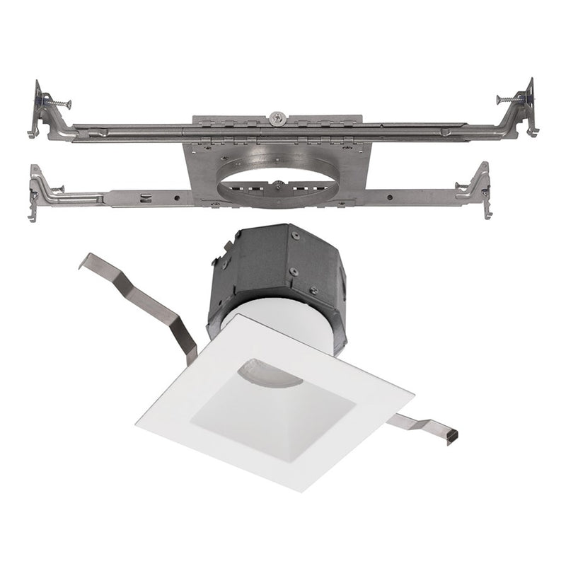 WAC Pop-in 1Lt 4" LED Square Recessed Kit, Pack of 6, FWH
