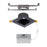 WAC Pop-in 4" Sq LED Recessed Light/Remote Driver/New, Black - R4DSDN2-F9CS-BK