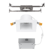 WAC Pop-in 4" Sq LED Recessed Light/Remote Driver/New, White - R4DSDN2-F9CS-WT