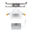 WAC Pop-in 4" Sq LED Recessed Light/Remote Driver/New, White - R4DSDN2-F9CS-WT