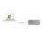 WAC Pop-in 4" Sq LED Recessed Light/Remote Driver/New, White