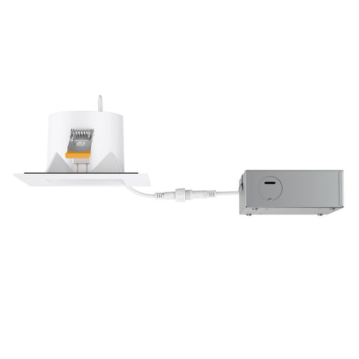 WAC Pop-in 4" Sq LED Recessed Light/Remote Driver/New, White