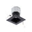 WAC Pop-in 1Lt 4" LED Square Remodel Recessed Kit, Black/Frost