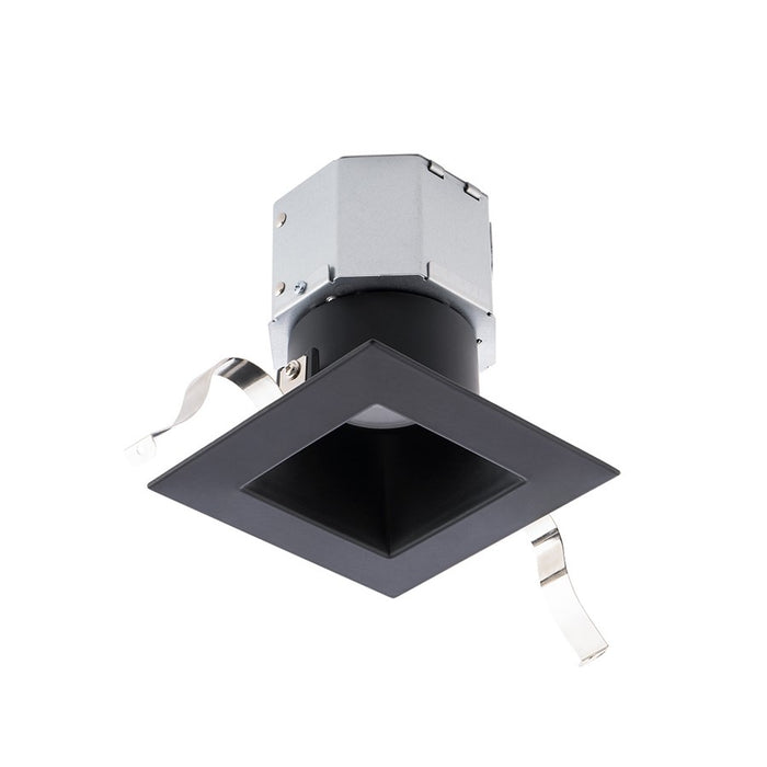 WAC Pop-in 1Lt 4" LED Square Remodel Recessed Kit, Black/Frost