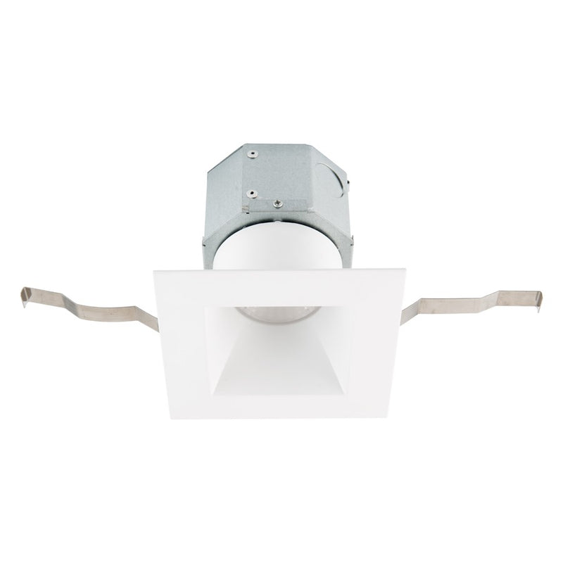 WAC Pop-in 1Lt 4" LED Square Recessed Kit, Pack of 4, FWH