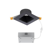 WAC Pop-in 4" Sq LED Recessed Light/Remote Driver/Remodel, Blk - R4DSDR2-F9CS-BK