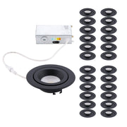 WAC Lotos 4" 5-CCT LED Reg Recessed (Pack of 24), Black - R4ERA2R-W9CS-BK-24
