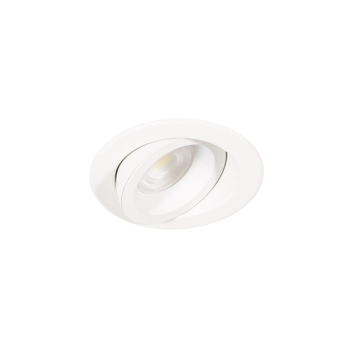 WAC Lotos R 1Lt 4" LED Round Recessed Kit/Fire, White/Frosted