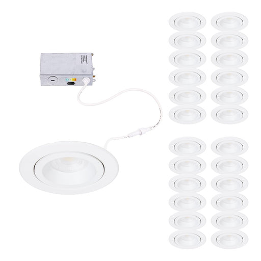 WAC Lotos 4" 5-CCT LED Reg Recessed (Pack of 24), Frost - R4ERA2R-W9CS-FWT24