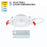 WAC Lotos 4" 5-CCT LED Reg Recessed (Pack of 24), White