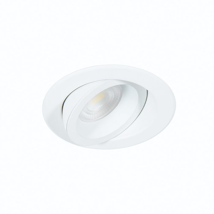 WAC Lotos R 1Lt 4" LED 5-CCT Round Recessed Kit, White/Frosted