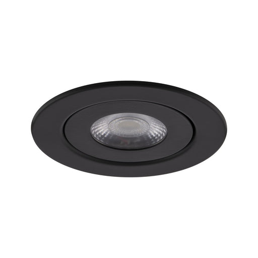 WAC Lotos 1Lt 4" LED 5-CCT Round Recessed Kit, Black/Frosted