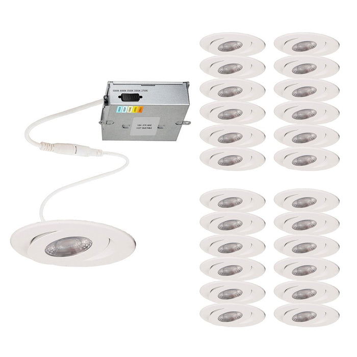 WAC RAR Lotos 4" 5-CCT LED Recessed (Pack of 24), White - R4ERAR-W9CS-FWT-24