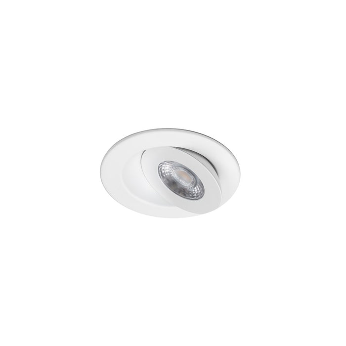 WAC Lotos 1Lt 4" LED 5-CCT FWT Round Recessed Kit, WH/Frost - R4ERAR-W9CS-FWT
