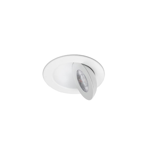 WAC Lotos 1Lt 4" LED 5-CCT FWT Round Recessed Kit, WH/Frost