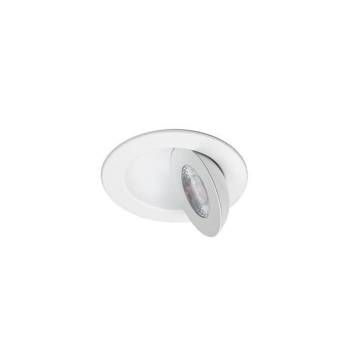 WAC Lotos 1Lt 4" LED 5-CCT FWT Round Recessed Kit, WH/Frost