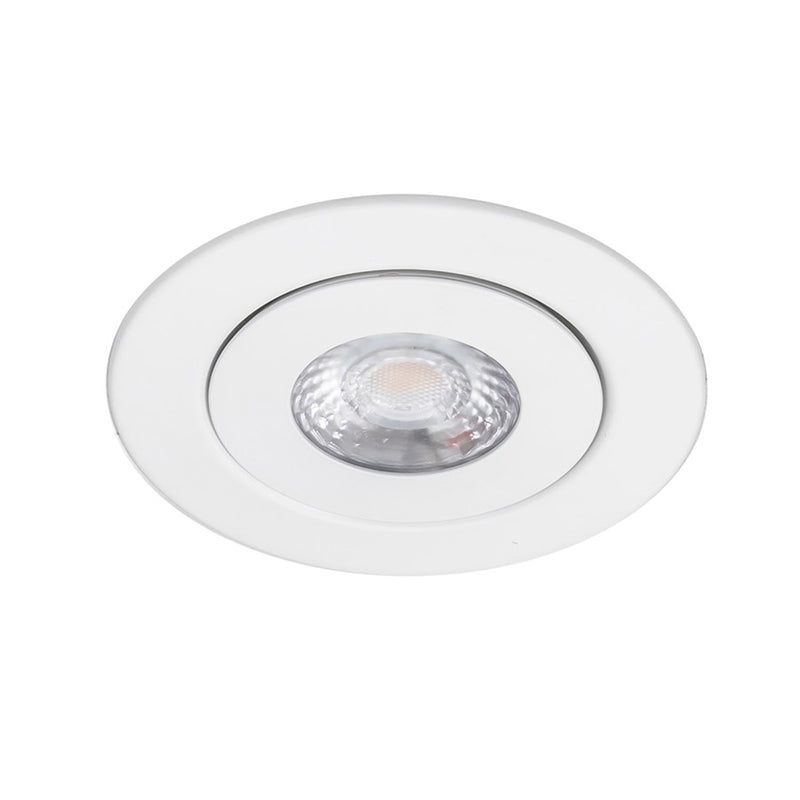 WAC Lotos 1Lt 4" LED 5-CCT Round Recessed Kit, White/FR
