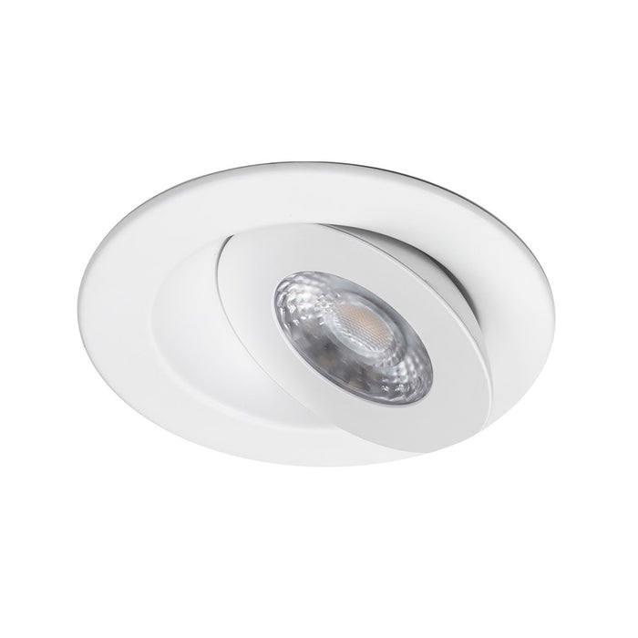 WAC Lotos 1Lt 4" LED 5-CCT Round Recessed Kit, White/FR