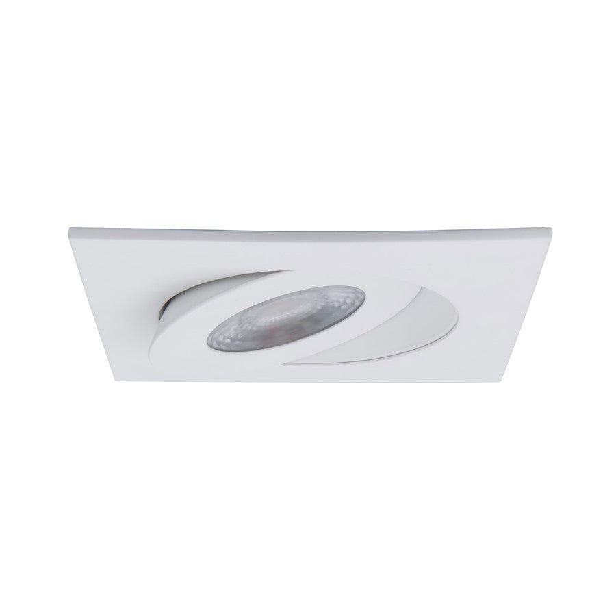WAC Lotos 1Lt 4" LED 5-CCT Square SAR Recessed Kit, WH/Frost