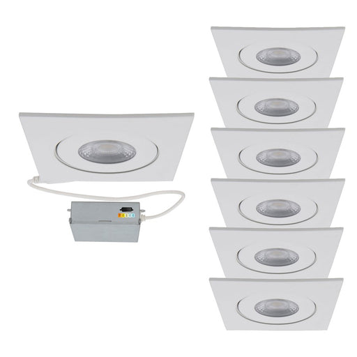 WAC Lighting Lotos 4" 5-CCT LED Recessed (Pack of 6), White - R4ESAR-W9CS-WT-6