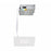 WAC Lotos 1Lt 4" LED 5-CCT Square SDR Recessed Kit, WH/Frost - R4ESDR-W9CS-WT