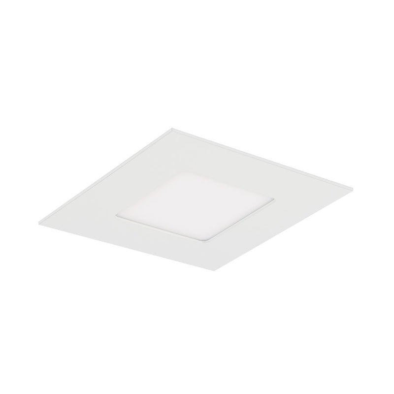 WAC Lotos 1Lt 4" LED 5-CCT Square SDR Recessed Kit, WH/Frost