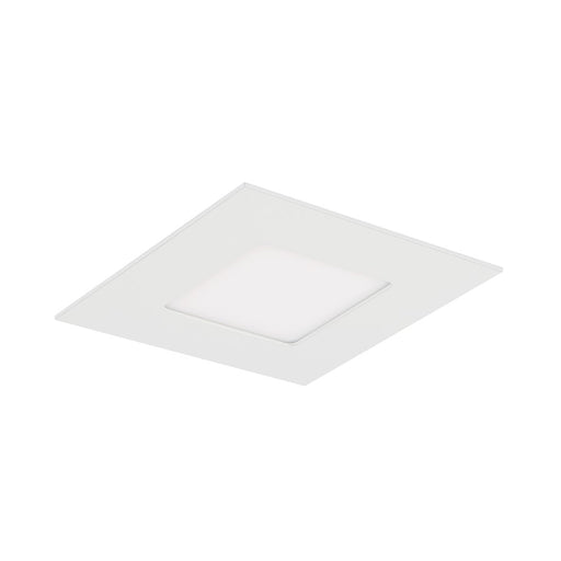 WAC Lotos 1Lt 4" LED 5-CCT Square SDR Recessed Kit, WH/Frost