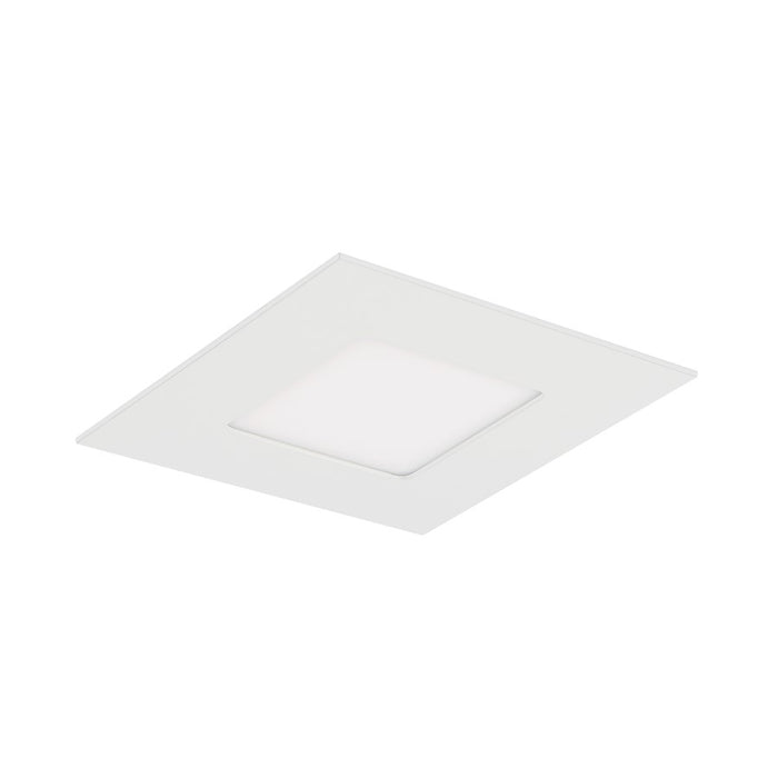 WAC Lotos 1Lt 4" LED 5-CCT Square SDR Recessed Kit, WH/Frost