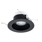 WAC Lotos 1Lt 6" LED 5-CCT Round Retrofit Recessed Kit, Black - R6DRAK-A9CS-BK