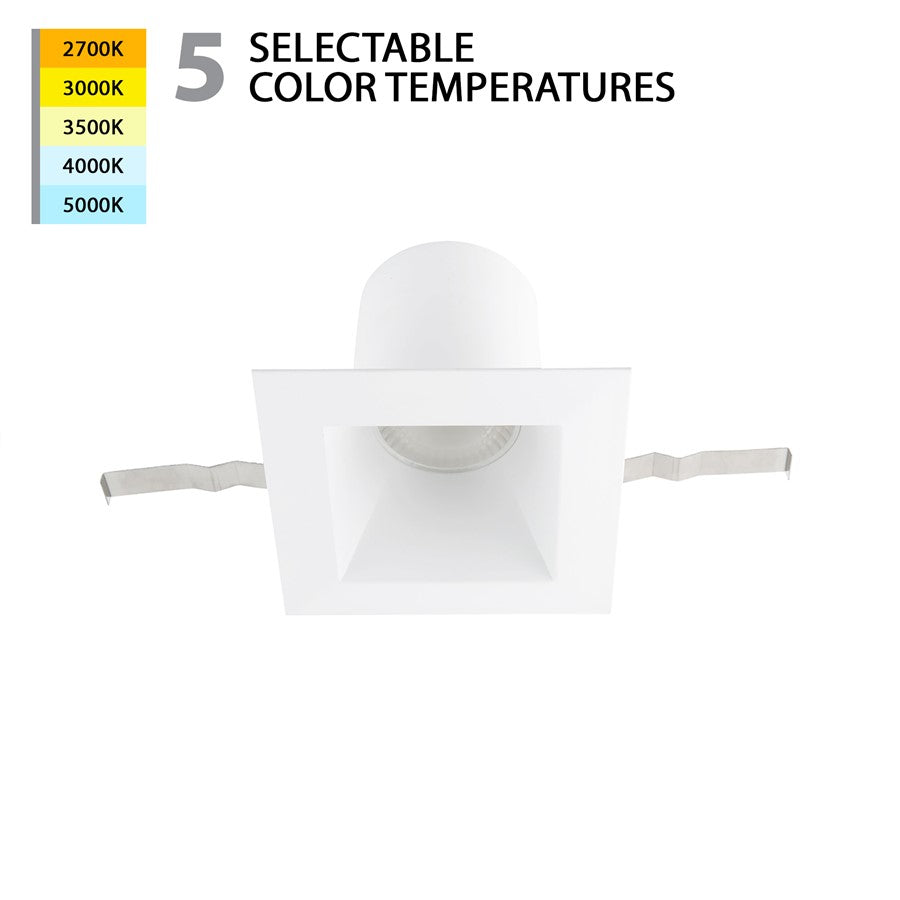 WAC Blaze SDR 1Lt 6" LED Recessed Light/Housing, White/White - R6DSDR-F9CS-WT