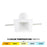 WAC Blaze SDR 1Lt 6" LED Recessed Light/Housing, White/White