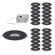 WAC Lighting Lotos 6" 5-CCT LED Recessed (Pack of 24), Black - R6ERAR-W9CS-BK-24