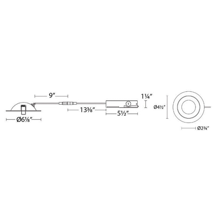 WAC Lighting Lotos 6" 5-CCT LED Recessed (Pack of 24), Black