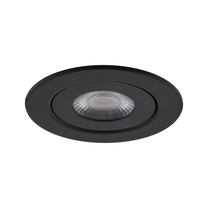 WAC Lotos 1Lt 6" LED 5-CCT Round Recessed Kit, Black/Frosted