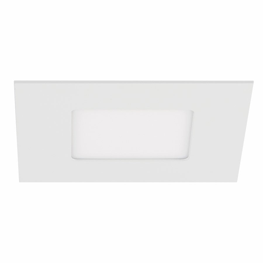 WAC Lotos 1Lt 6" LED 5-CCT Square Recessed Kit, White/Frosted
